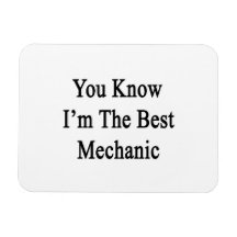 You Know I'm The Best Mechanic Rectangle Magnets