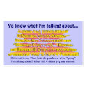You know what I'm talking about... business cards