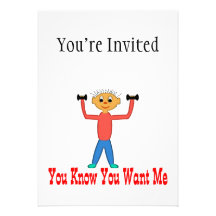 You Know You Want Me Personalized Invitations