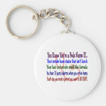 "You Know You're a Peds Nurse IF..." Keychain