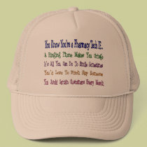 You Know You're a PHARMACY TECH IF... hats