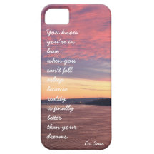 you know you're in love... Ocean Sunset iPhone 5 Case