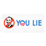 You Lie bumper sticker blue Rack Cards