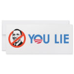 You Lie bumper sticker blue Rack Cards