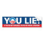 YOU LIE! Nobama Bumper Sticker