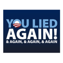 You Lied Again! Postcard