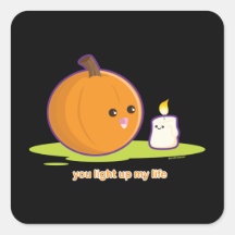 You Light Up My Life Square Stickers
