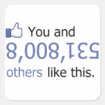 You Like This Boobies Thumbs Up Square Sticker