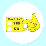YOU LIKE? yes or no stickers