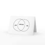 You Me Awesome Venn Diagram Greeting Cards
