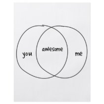 You Me Awesome Venn Diagram Flyer