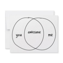 You Me Awesome Venn Diagram Personalized Invite
