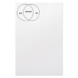 You Me Awesome Venn Diagram Customized Stationery