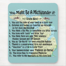 You Might Be A Michigander If: Mousepad