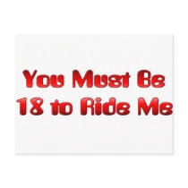 You Must be 18 to Ride Me