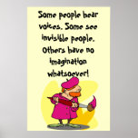 You need imagination and creativity! posters
