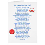 You Passed Road Test Card