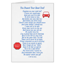 You Passed Road Test Card