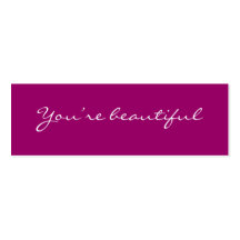 You’re beautiful business card