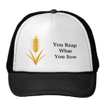 You Reap What You Sow Wheat Hat