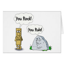 You Rock, You Rule Greeting Card