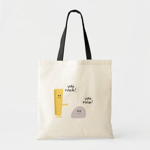 You rock you rule purse tote bag