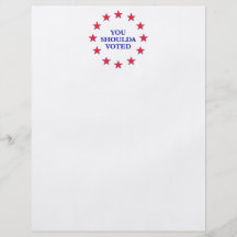 You Shoulda Voted Flyer