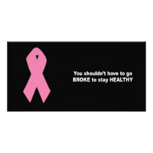You shouldn't have to go broke to stay healthy photo card template