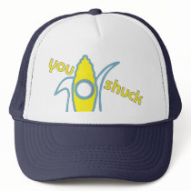 you shuck at cornhole hat