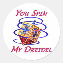 You Spin My Dreidel Sticker