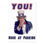 You Suck At Parking Courtesy Card Business Cards