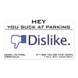You Suck at Parking, Learn to Park Business Card business cards