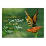 YOU THINK, NOT OTHERS bookmark Business Card Template