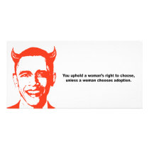 You uphold a woman's right to choose photo cards