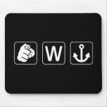 You W Anchor mousepads