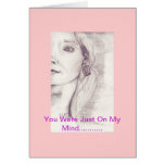 you were just on my mind notecard