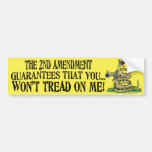 You Won't Tread on Me Bumper Stickers