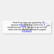 YOU, YOU, YOU, YOU, YOU'RE, YOURSELF, Honk if m... Bumper Stickers