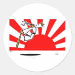 YOUCK FU POSE No. 2 Round Stickers