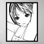 Young Anime Girl - LAMG Posters