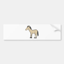 Young Brown Horse Bumper Stickers