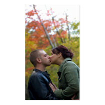 Young Couple Kissing Business Card