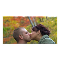 Young Couple Kissing Picture Card