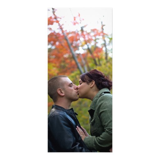 Young Couple Kissing Rack Card Design
