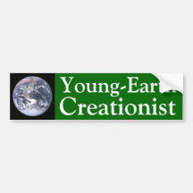 Young-Earth Creationist Bumper Sticker