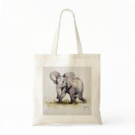 Young Elephant Tote Bag