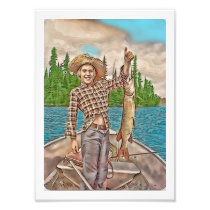 YOUNG FISHERMAN PHOTO PRINT
