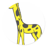 Young Giraffe Round Sticker