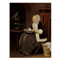 Young Girl at Work postcards