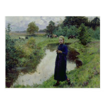 Young Girl in the Fields, postcards